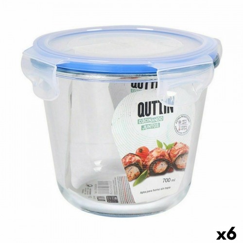 Hermetic Lunch Box Quttin Circular 700 ml Ø 14 x 11,5 cm (6 Units) image 1