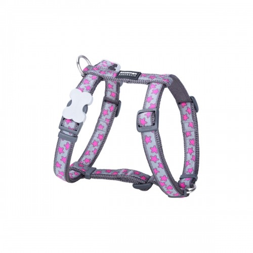 Dog Harness Red Dingo STYLE HOT PINK ON COOL GREY 45-66 cm 36-59 cm image 1