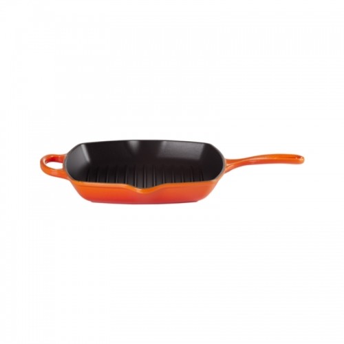 Le Creuset Чугунная сковорода-гриль квадратная 26x26 см оранжевая image 1