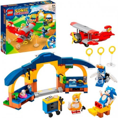 Lego 76991 Sonic the Hedgehog Sonic Tails‘ Tornadoflieger mit Werkstatt, Konstruktionsspielzeug image 1