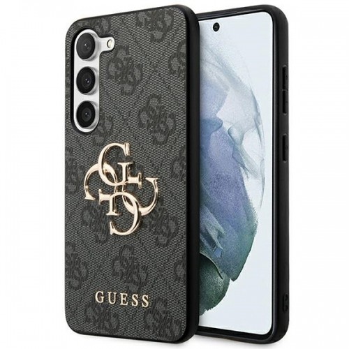 Guess GUHCS23FE4GMGGR S23 FE S711 szary|grey hardcase 4G Big Metal Logo image 1