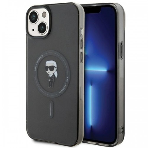 Karl Lagerfeld KLHMP15MHFCKNOK iPhone 15 Plus 6.7" czarny|black hardcase IML Ikonik MagSafe image 1