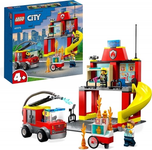 LEGO 60375 City Fire Station and Fire Truck Конструктор image 1