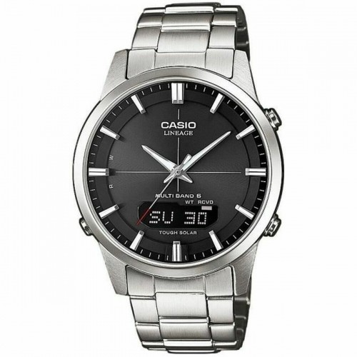 Мужские часы Casio LINEAGE Multiband 6 Tough Solar Чёрный Серебристый (Ø 40 mm) image 1