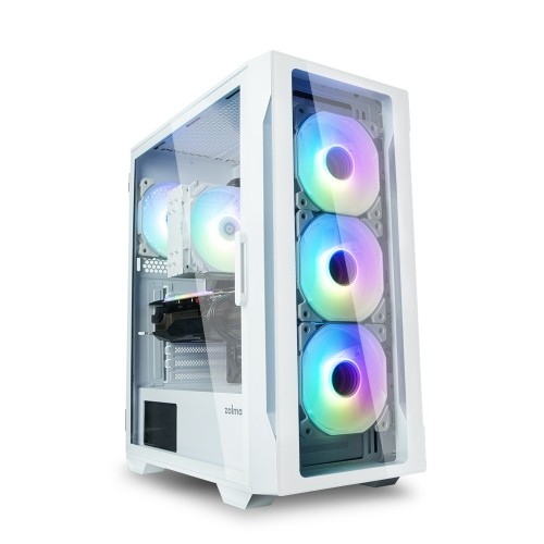 Zalman I3 NEO TG white, RGB fan x4 image 1