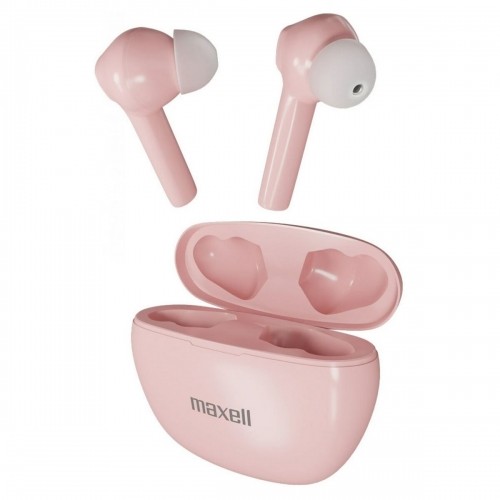 Headphones with Microphone Maxell Dynamic+ Pink image 1