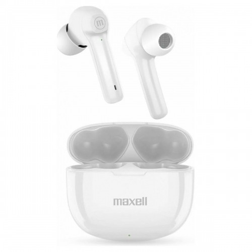 Headphones with Microphone Maxell Dynamic+ White image 1