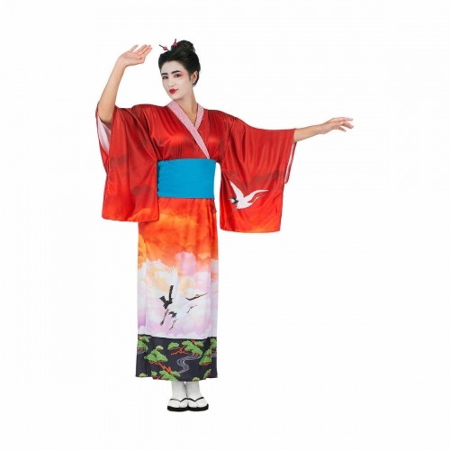 Costume for Adults My Other Me Red White Geisha (2 Pieces) image 1