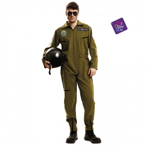 Costume for Adults My Other Me Top Gun Aeroplane Pilot image 1
