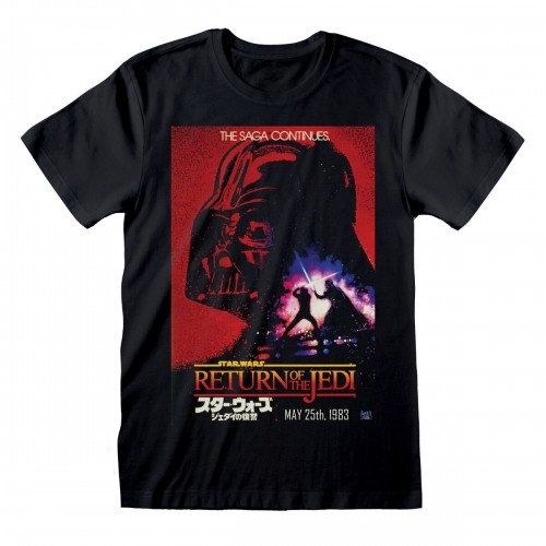 Short Sleeve T-Shirt Star Wars Vader Poster Black Unisex image 1