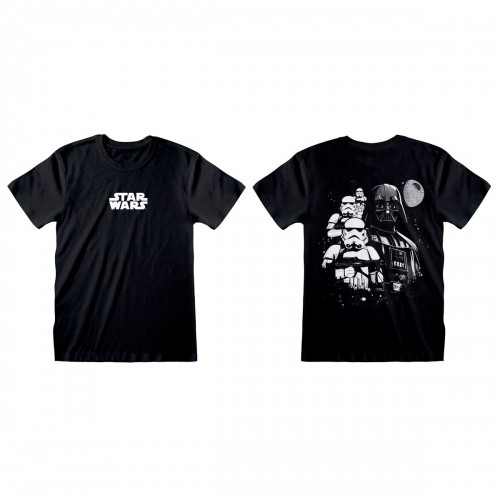 Krekls ar Īsām Piedurknēm Star Wars Collage Melns Unisekss image 1