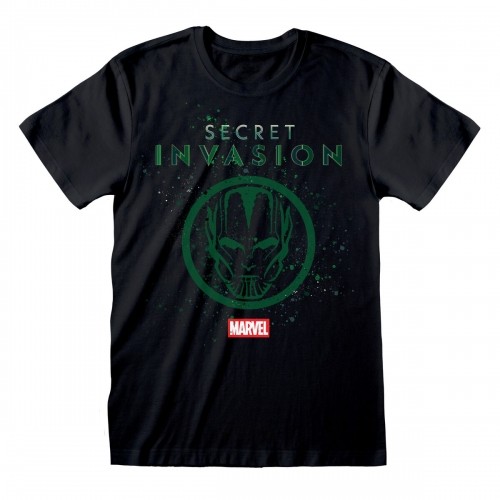 Short Sleeve T-Shirt Marvel Logo Icon Black Unisex image 1