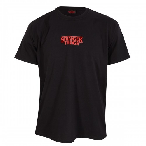 Short Sleeve T-Shirt Stranger Things Demogorgon Upside Down Black Unisex image 1