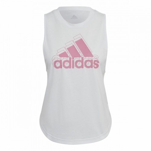 Sieviešu Īsroku T-krekls Adidas AEROREADY Racerback  Balts image 1