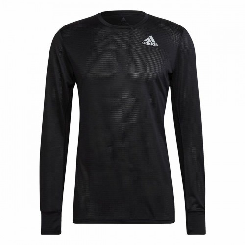 Men’s Long Sleeve T-Shirt Adidas Own The Run Black image 1