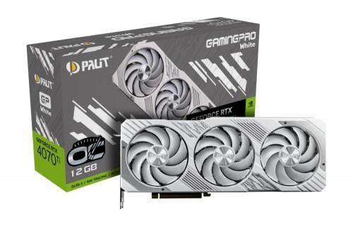 Graphics Card|PALIT|NVIDIA GeForce RTX 4070 Ti|12 GB|GDDR6X|192 bit|PCIE 4.0 16x|GPU 2310 MHz|1xHDMI|3xDisplayPort|NED407TV19K9-1043W image 1