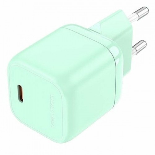 Wall Charger Vention FAKW0-EU 30 W USB-C Green image 1
