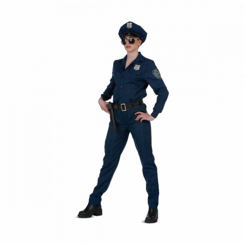 Costume for Adults My Other Me Blue Police Officer (4 Pieces) image 1
