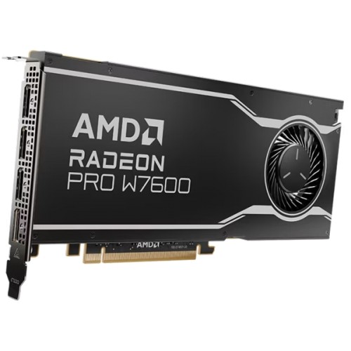 AMD GPU W7600 8GB GDDR6 128bit, 20Tflops, 4x DP 2.1, active fan, RDNA3 image 1