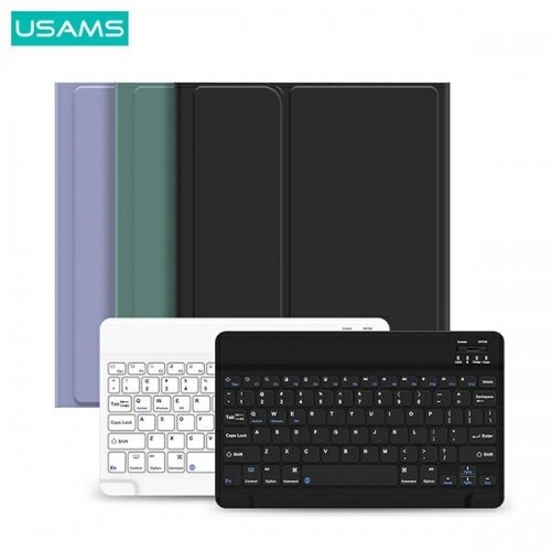 USAMS Etui Winro z klawiaturą iPad 10.2" fioletowe etui-biała klawiatura|purple cover-white keyboard IP1027YR03 (US-BH657) image 1
