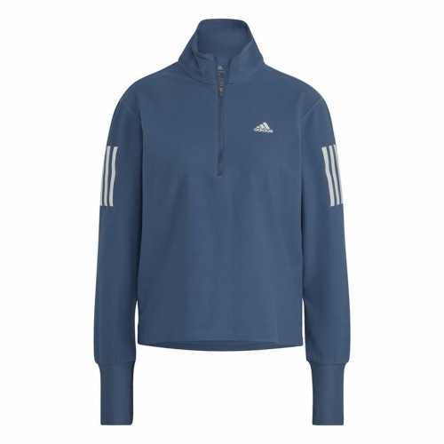 Женская рубашка с длинным рукавом Adidas Own the Run 1/2 Zip Индиго image 1