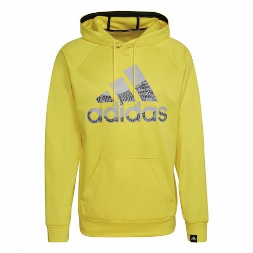 Толстовка с капюшоном мужская Adidas  Game and Go Big Logo Жёлтый image 1