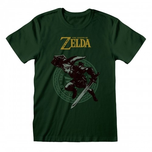 Футболка с коротким рукавом The Legend of Zelda Link Pose Зеленый Унисекс image 1