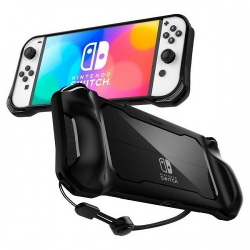 Spigen Rugged Armor Nintendo Switch Oled czarny|matte black ACS04020 image 1