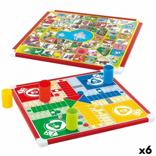 Parchis un Oca dēlis Colorbaby 32 x 32 x 1 cm (25 Daudzums) (6 gb.) image 1