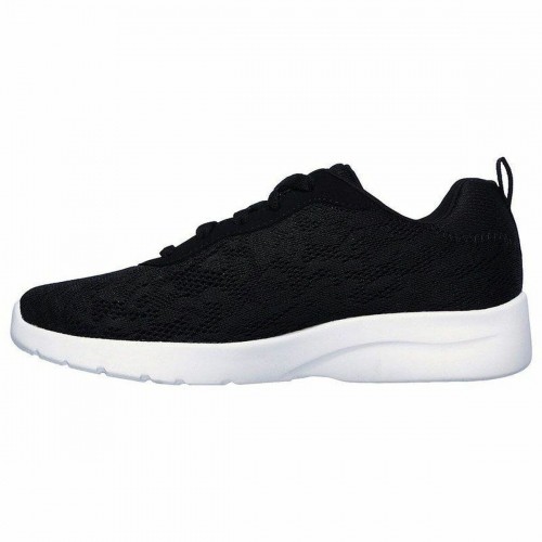 Sports Trainers for Women Skechers Floral Mesh Lace Up Black image 1