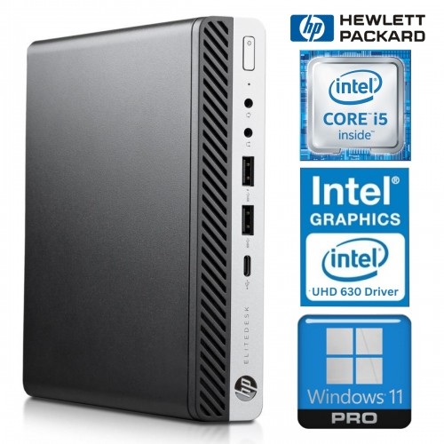 Hewlett-packard HP 800 G5 Desktop Mini i5-9500T 32GB 256SSD M.2 NVME WIN11Pro image 1