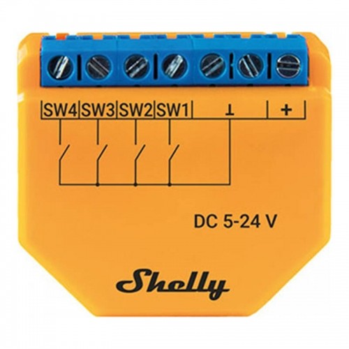 Wi-Fi Controller Shelly PLUS i4 DC, 4-digital inputs image 1