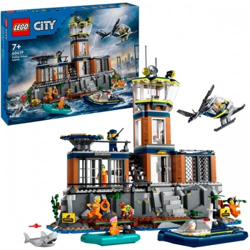 Lego 60419 City Polizeistation auf der Gefängnisinsel, Konstruktionsspielzeug image 1