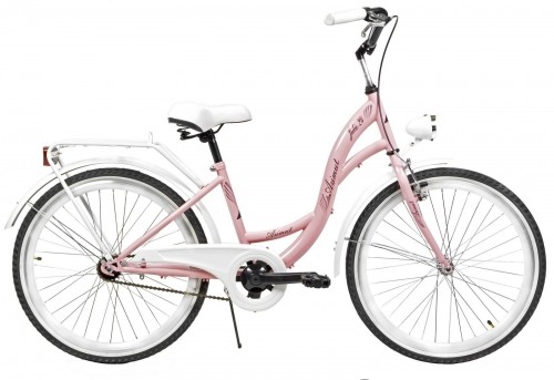 Velosipēds AZIMUT Julie 24" 2023 pink-white image 1