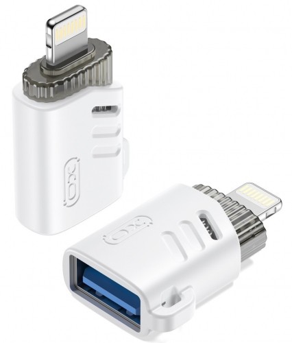 XO адаптер USB-Lightning OTG, белый(NB256A) image 1