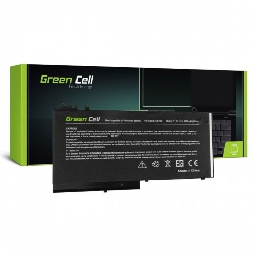 Laptop Battery Green Cell DE117 Black 3400 mAh image 1