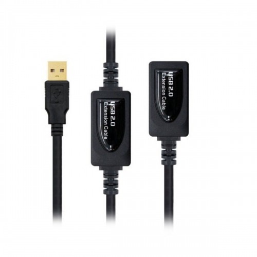 USB Extension Cable NANOCABLE 10.01.021 Black image 1