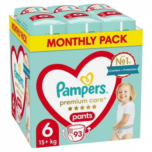 Одноразовые подгузники Pampers Premium 15-25 kg 6 (93 штук) image 1