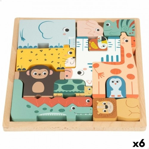 Animals Puzzle Woomax + 2 Years (6 Units) image 1