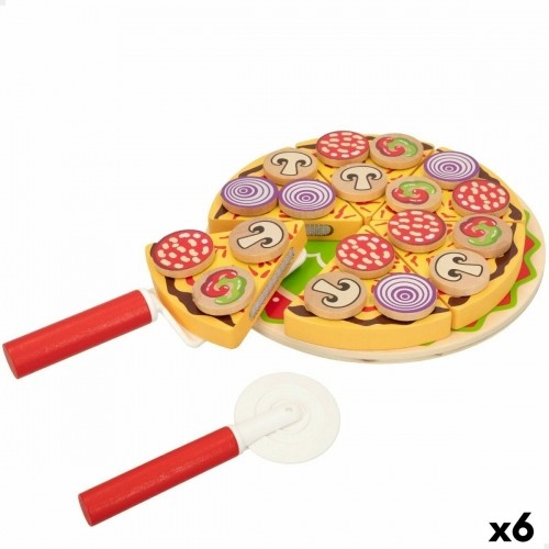 Деревянная игра Woomax Pizza 27 Предметы (6 штук) image 1
