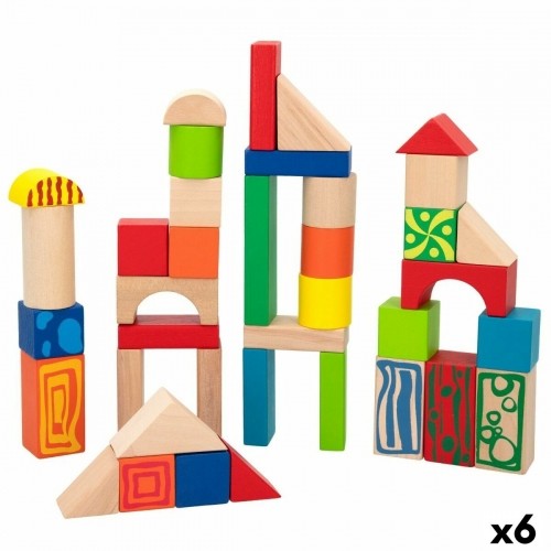 Construction set Woomax 50 Pieces (6 Units) image 1