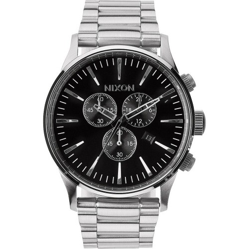 Мужские часы Nixon Sentry Chrono Серебристый image 1