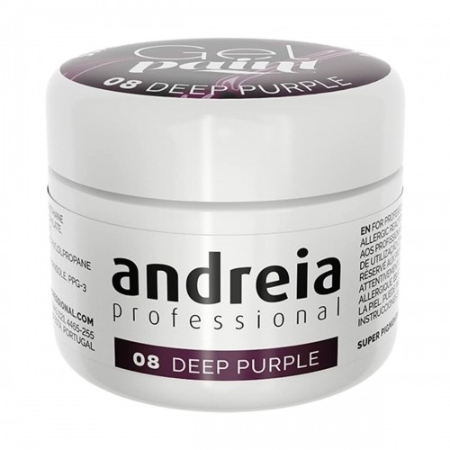 Nagu gels Andreia Gel Paint 4 ml Violets Nº 08 image 1