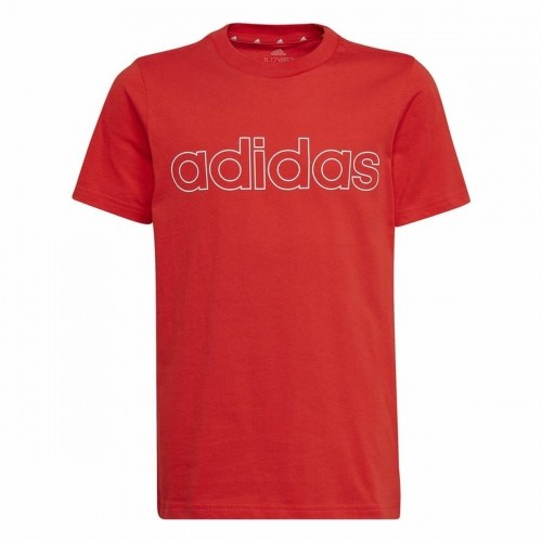 Детский Футболка с коротким рукавом Adidas Essentials  Красный image 1