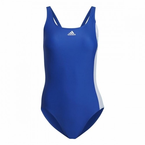 Women’s Bathing Costume Adidas Colorblock Blue image 1