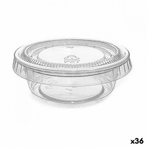 Set of reusable bowls Algon Sauces 10 Pieces Plastic 45 ml (36 Units) image 1