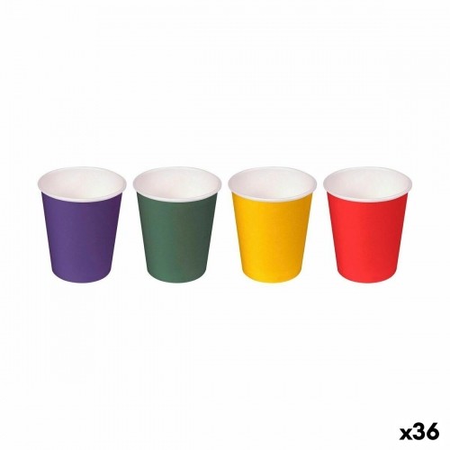 Set of Shot Glasses Algon Disposable Cardboard Multicolour 20 Pieces 50 ml (36 Units) image 1