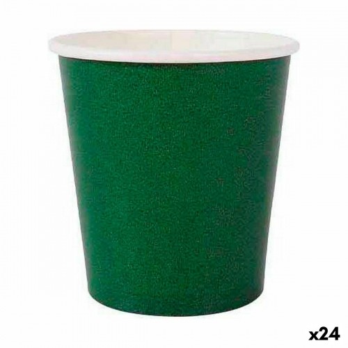 Набор стаканов Algon Одноразовые Картон Зеленый 20 Предметы 120 ml (24 штук) image 1
