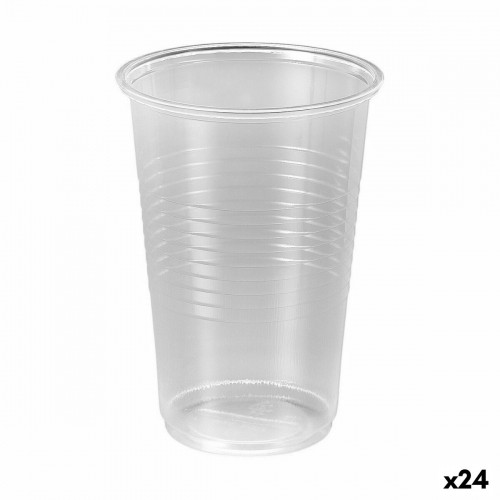 Set of reusable glasses Algon Transparent 50 Pieces 250 ml (24 Units) image 1