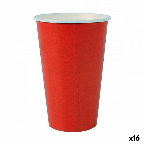 Набор стаканов Algon Одноразовые Картон Красный 7 Предметы 450 ml (16 штук) image 1